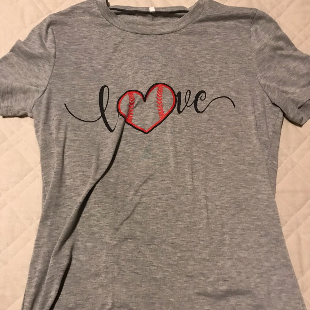 Cute baseball love t shirt